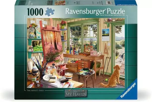 1000 Piece Jigsaw Puzzle - My Haven No.11: The Artist's Shed | Ravensburger