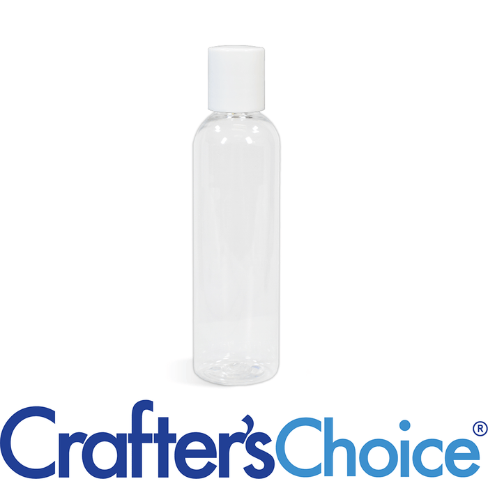 2 oz Clear Bullet with White Disc Top Set