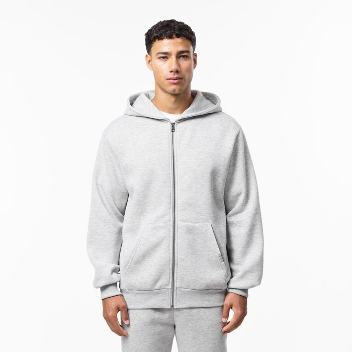 2-Pack Relaxed Full Zip Hoodie | Grey Marl/Black