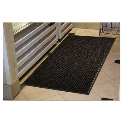 4'X6' NEEDLE RIB CHARCOAL GRAY WALKOFF MAT