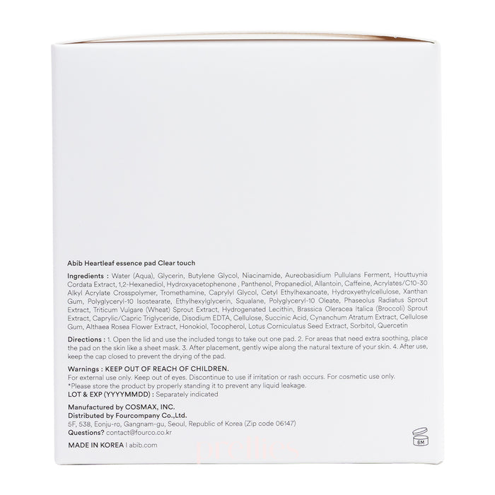 Abib Heartleaf Essence Pad Clear Touch 70pads