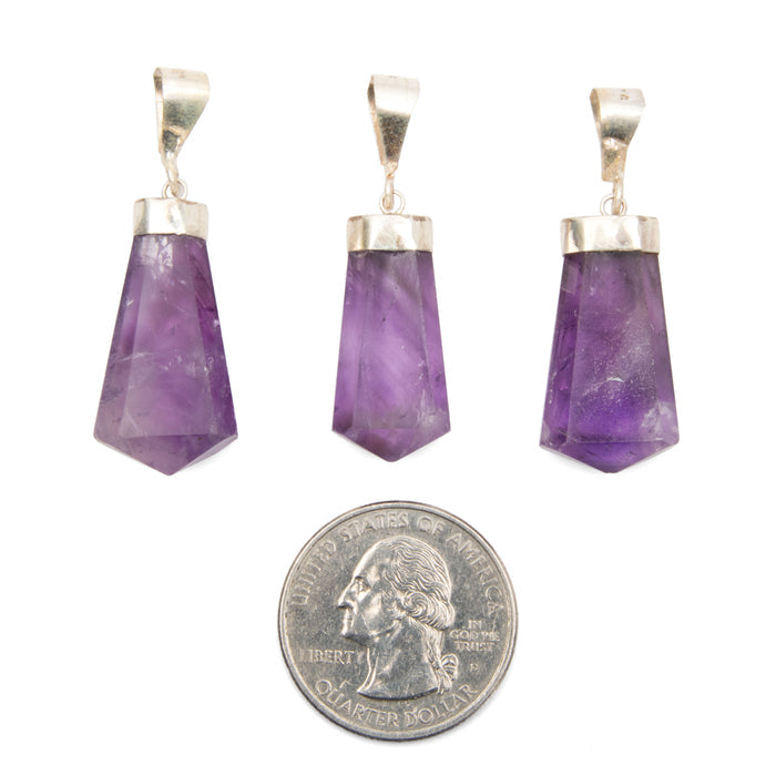 Amethyst - Point Pendants