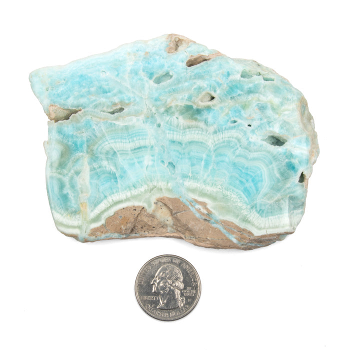 Aragonite - Blue, Polished Slate