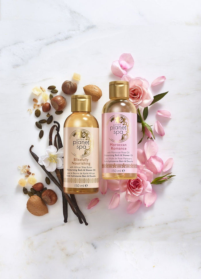 Avon Planet Spa Moroccan Romance with Moroccan Rose Oil Moisturising Bath & Shower Oil - 150ml