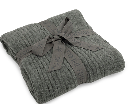 Barefoot Dreams CozyChic Lite Ribbed Throw - Multiple Colors Blankets & Throws in Loden at Wrapsody