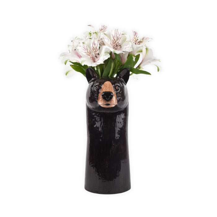 Large Flower Vase - Black Bear