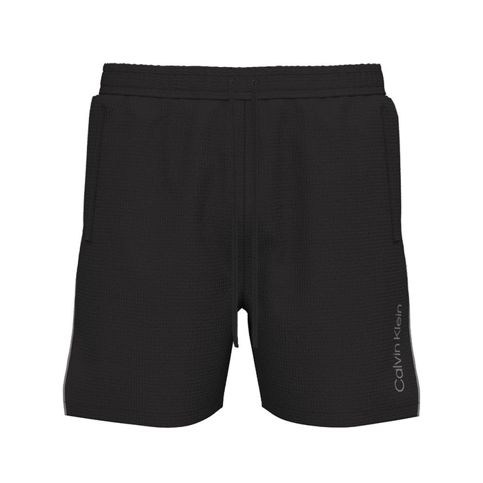 Calvin Klein Tech Medium Drawstring Swim Shorts Black
