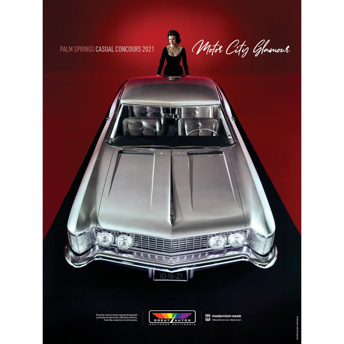 Casual Concours 2021 Motor City Glamour Poster - Destination PSP