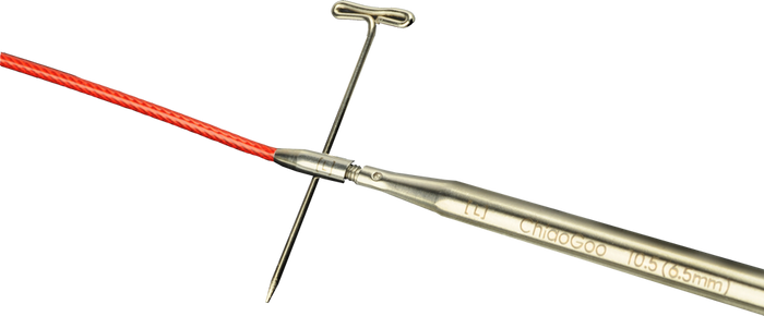 ChiaoGoo 5” Red Lace Twist Interchangeable Needle Tip