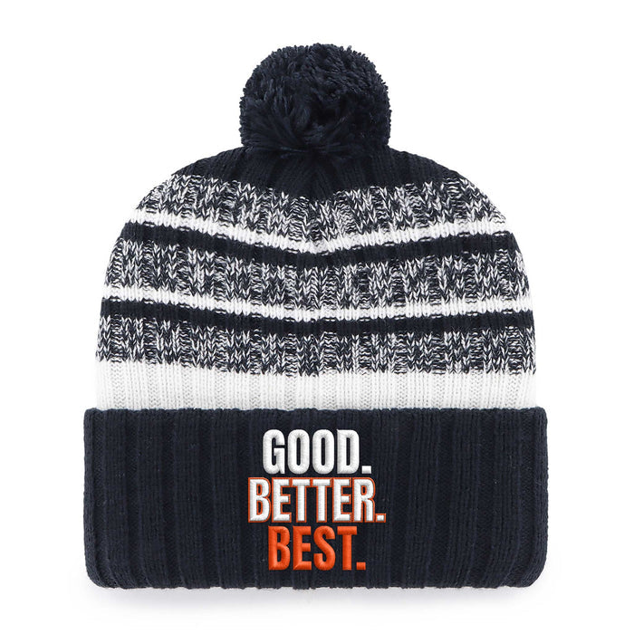 Chicago Bears 47 Brand Good-Better-Best Graphic Tavern Knit Cuff Beanie Hat