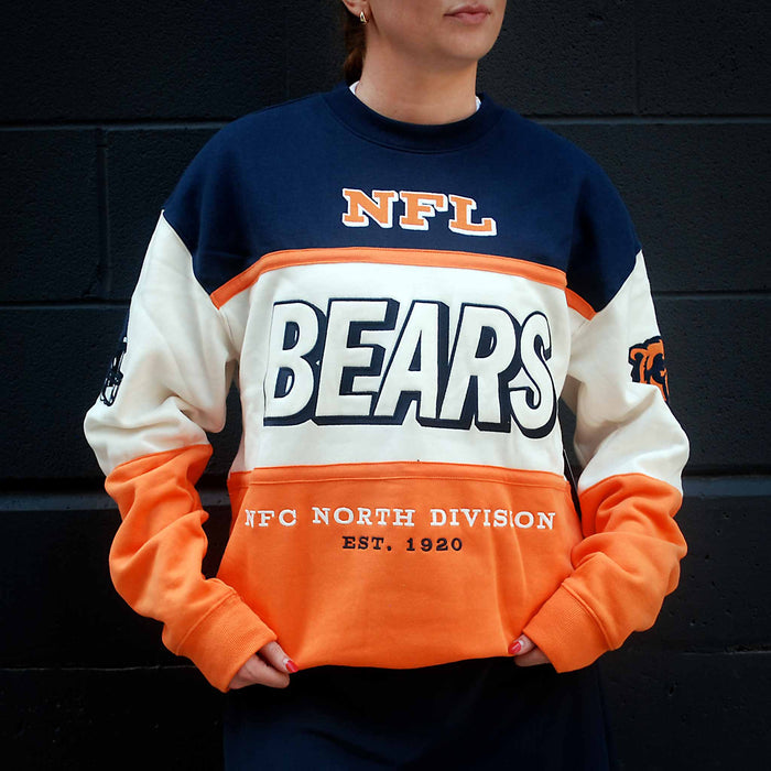 Chicago Bears 47 Brand Sandstone Breeze By Maximalist Crewneck Sweatshirt