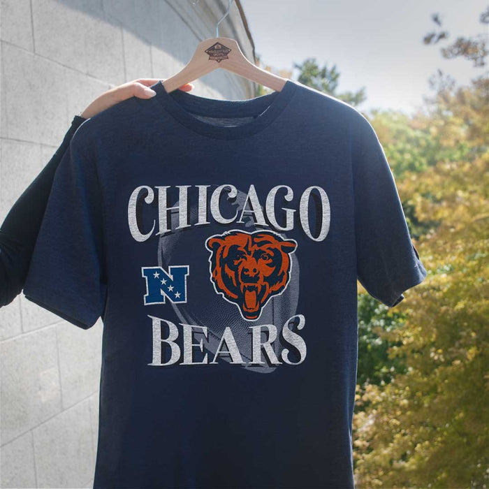 Chicago Bears New Era Navy Football Short Sleeve T-Shirt