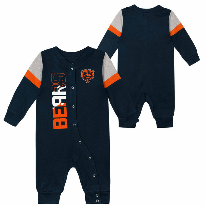Chicago Bears Newborn Playhard Long Sleeve Coverall