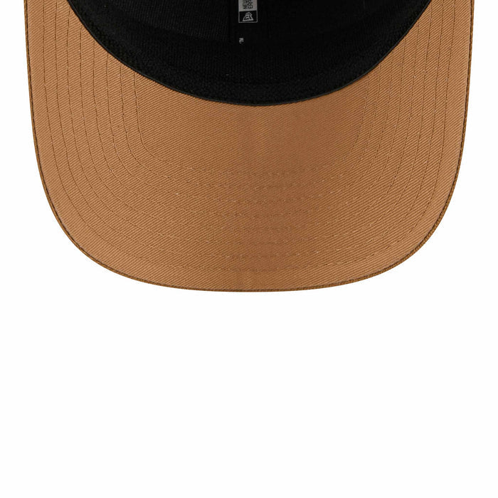 Chicago Bulls New Era Khaki Bulls Head Logo 9SEVENTY Stretch Fit Mesh Trucker Adjustable Cap