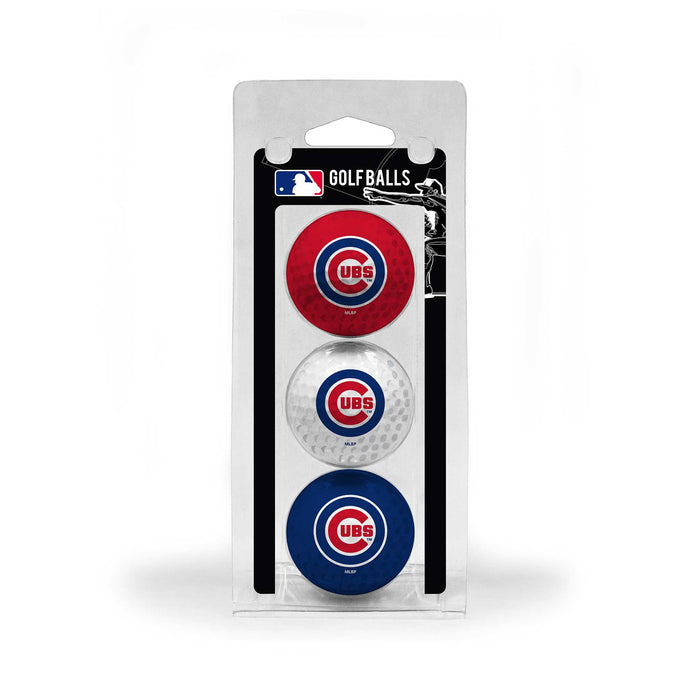 Chicago Cubs 3 Pack Golf Ball