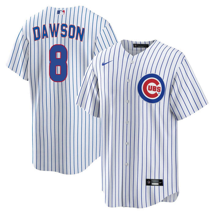 Chicago Cubs Andre Dawson Youth Nike Home Baseline Jersey With Authentic Lettering