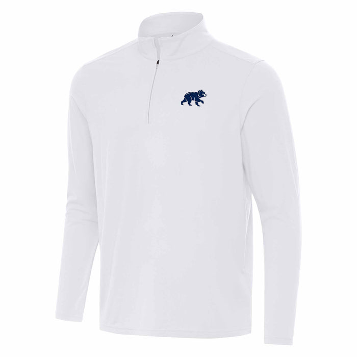Chicago Cubs Anitgua Spring Training Bear White Intent Quarter Zip Pullover
