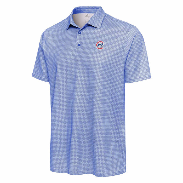 Chicago Cubs Antigua Royal Walking Bear Breeze Polo