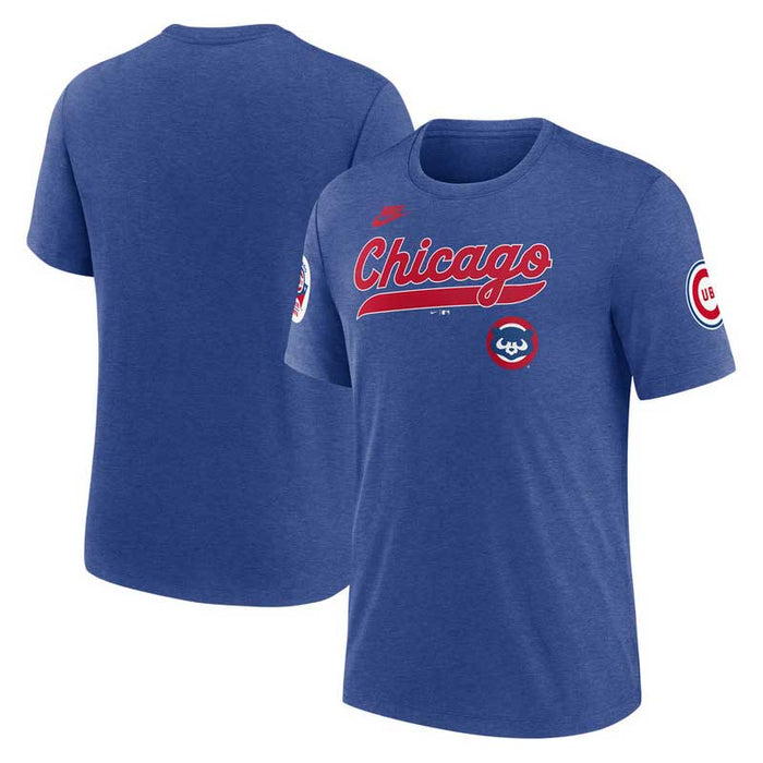 Chicago Cubs Nike Cooperstown 1984 Underline Triblend T-Shirt