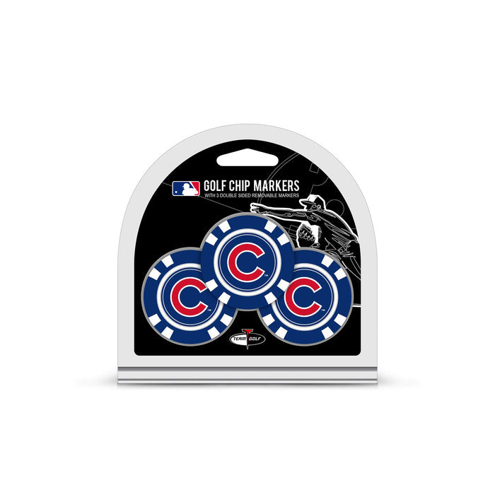 Chicago Cubs Golf 3 Pack Poker Chip With Removable Ball Marker