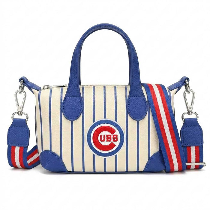 Chicago Cubs Montana West Pinstripe Crossbody Purse