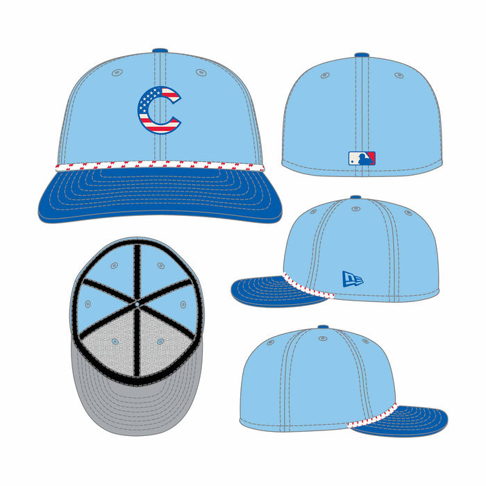 Chicago Cubs New Era 2025 Fourth of July 59FIFTY Low Profile Rope Fitted Cap