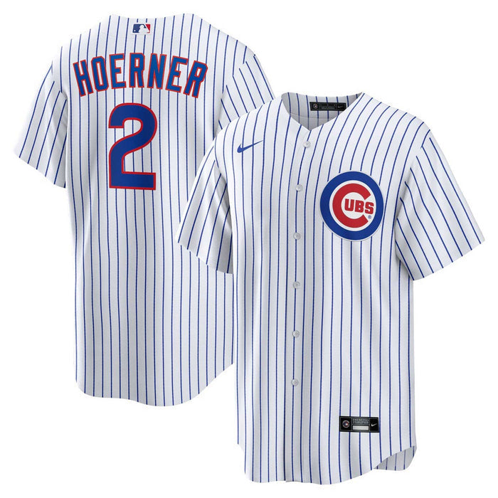 Chicago Cubs Nico Hoerner Youth Nike Home Baseline Jersey With Authentic Lettering