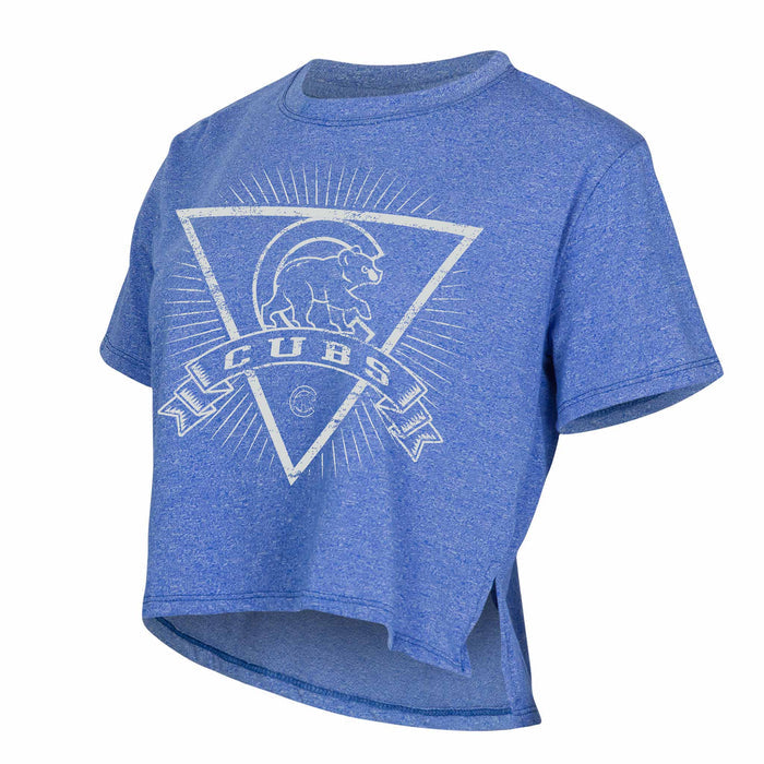 Chicago Cubs Womens Concept Sports Royal Quest T-Shirt