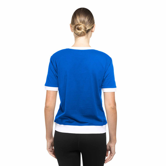 Chicago Cubs Women's New Era Bullseye Ribbed T-Shirt