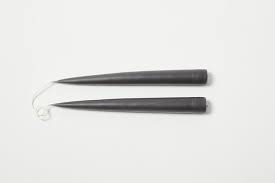 CLASSIC TAPERS CHARCOAL GRAY, 9IN