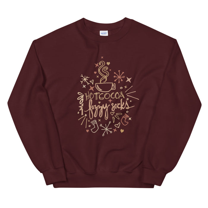 Cocoa and Fuzzy Socks Unisex Sweatshirt