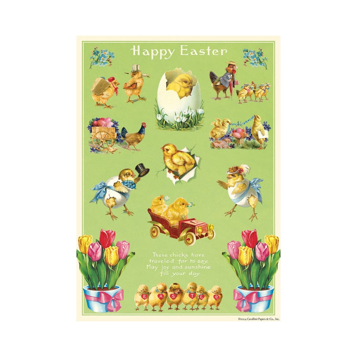 Easter Chicks Wrap Sheet - Cavallini & Co.