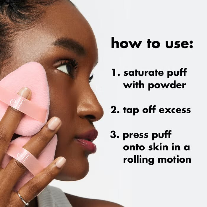 ELF Halo Glow Powder Makeup Puff 1Pcs إسفنجة تثبيت البودرة من ايلف