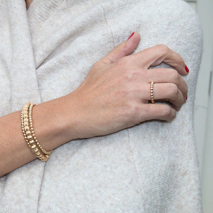 eNewton 2mm Gold Bead Ring Rings in at Wrapsody