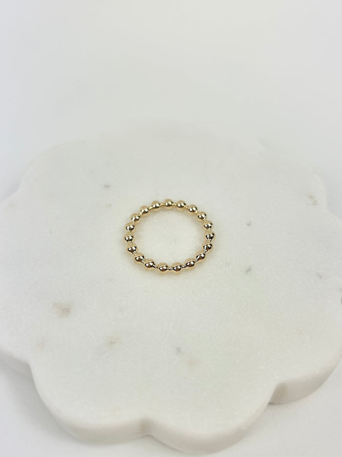 eNewton 3mm Gold Bead Ring Rings in at Wrapsody