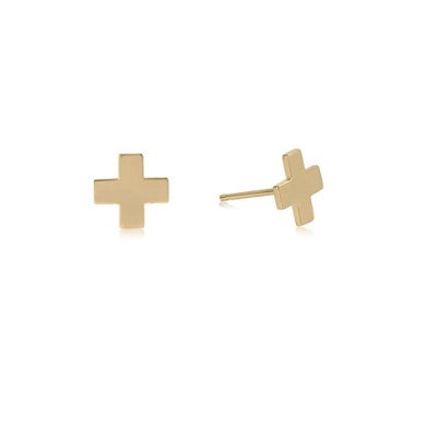 Enewton Signature Cross Stud in Gold Earrings in at Wrapsody