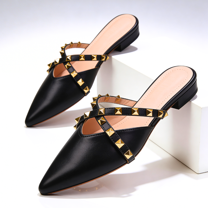 GABY - Crossover Studded Sandals