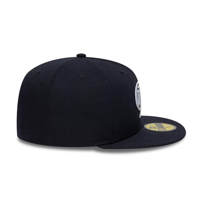 Pictured is this Gettomasa X New Era 59FIFTY Fitted cap in navy. 7