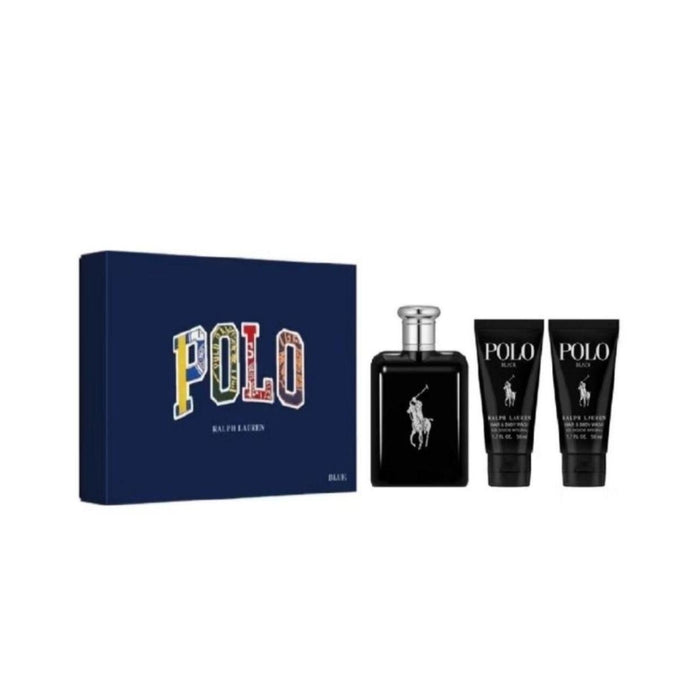 GIFT SET: Polo Black EDT 120ml + Hair Body Wash 50ml x2-LIMITED EDITION