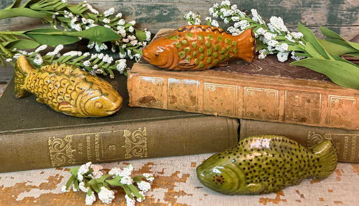 GMS-F108 Shooner Redware Fish Figurines