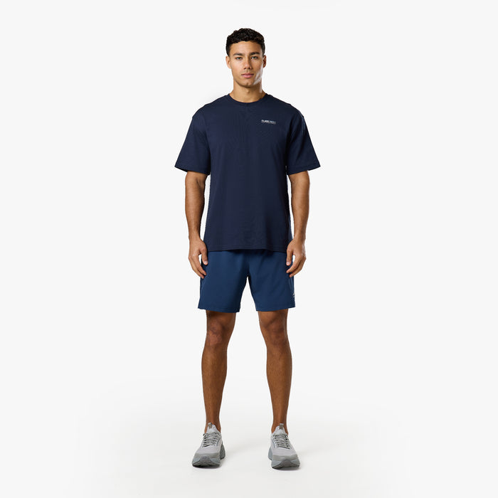 Gradient Mountain Tech T-Shirt | Navy