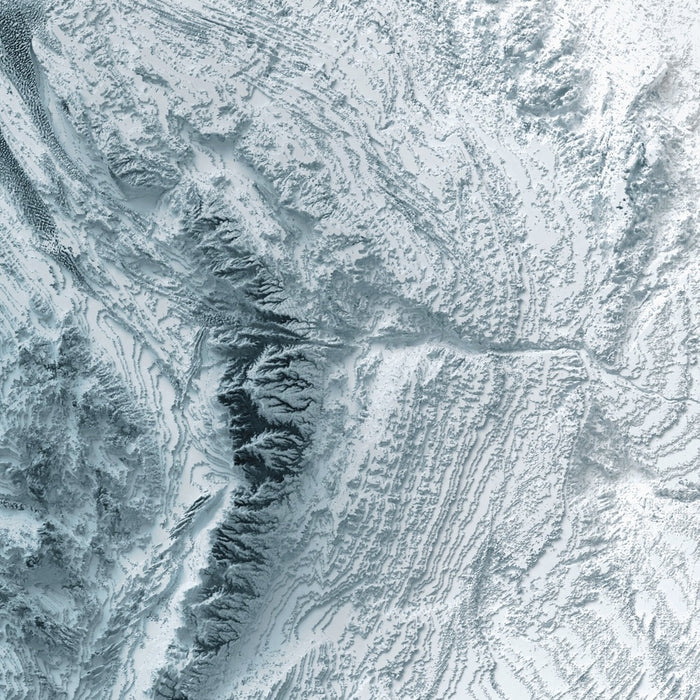 Gulf Countries Topographic 3D Relief Map