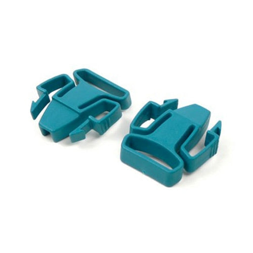 Two Teal Headgear Clips for Headgear