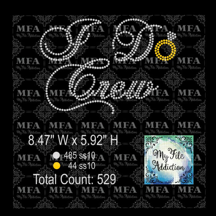 I Do Crew Rhinestone Digital Download File - My File Addiction