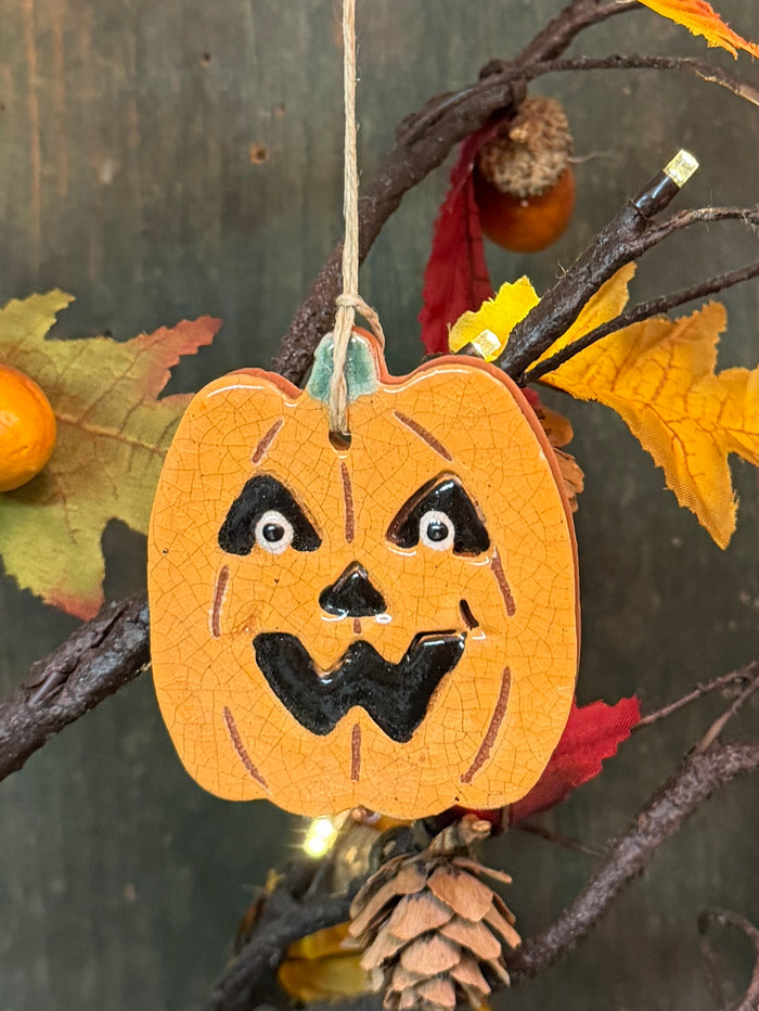 KS-88 Redware Jack-O Ornament