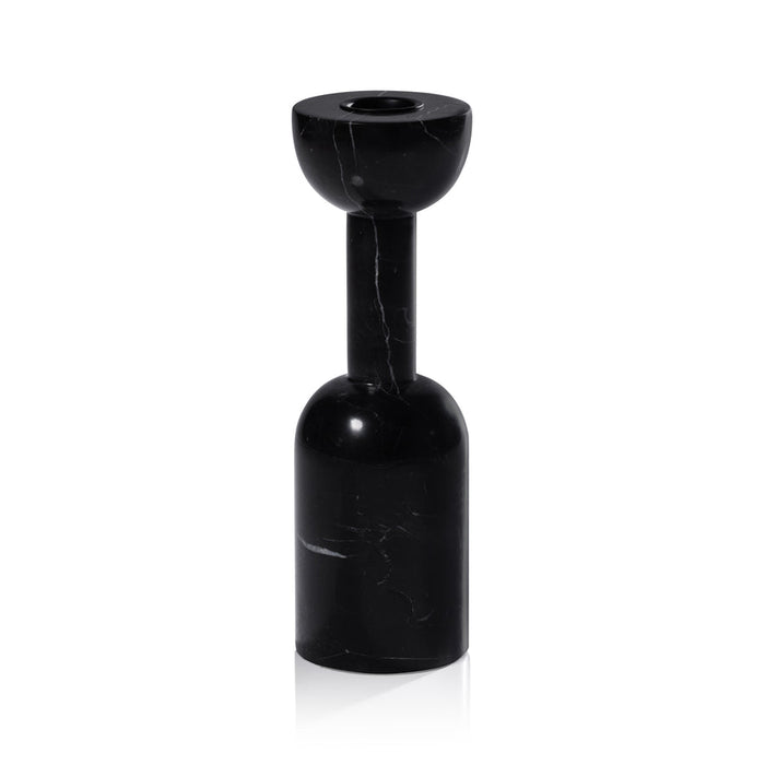 Kyoto Modern Candle Holder - Black Marqunio - Candle Holders by Carlyle Avenue