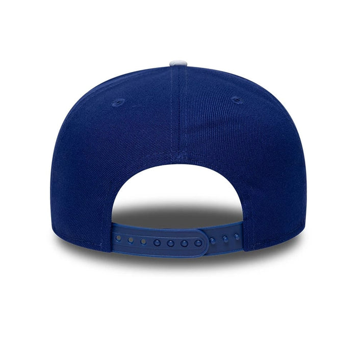 Pictured is this MLB Kanji LA Dodgers 9FIFTY Snapback Adjustable cap in dark blue. 7