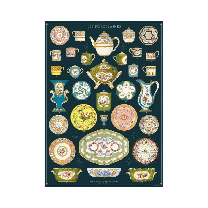 Les Porcelains Wrap Sheet - Cavallini & Co.