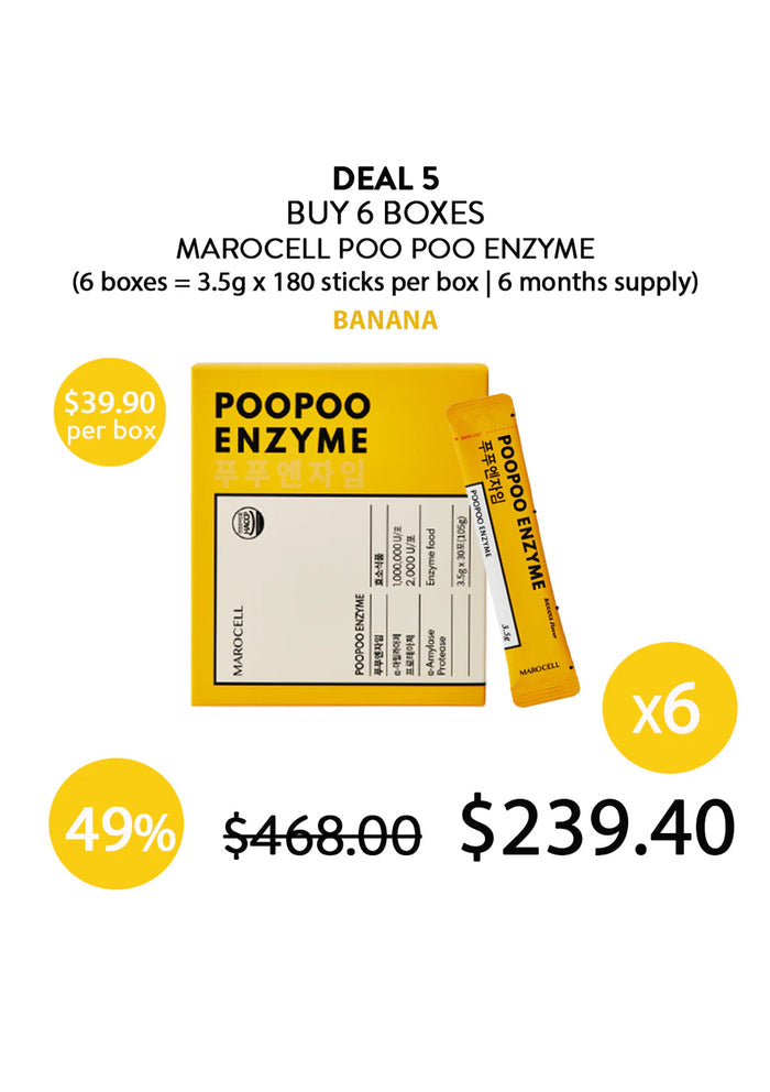 (BUY 6) MAROCELL BANANA POO POO ENZYME