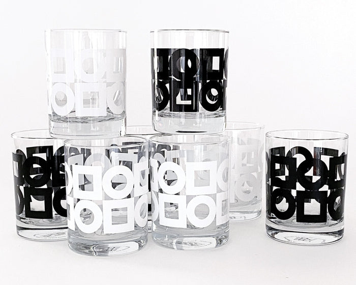 Modernista Old Fashioned Glasses Set of 4 - White - Destination PSP